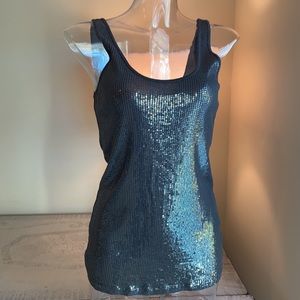 Express Grey sequined tank top